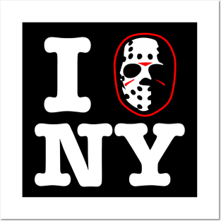 I Hockey Mask New York! Posters and Art